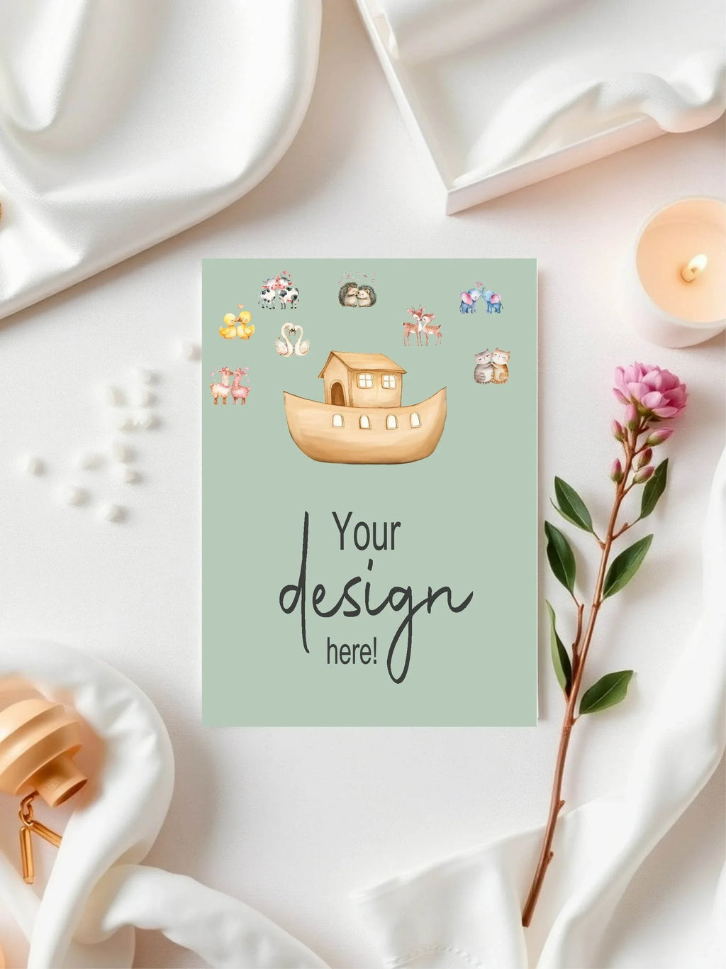 Noah's Ark Custom Bespoke Christening | Baptism Party Sign - Larosier Prints