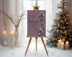 Gothic Purple Rose Christmas Party Invitations & Envelopes | Pack of 10 - Larosier Prints