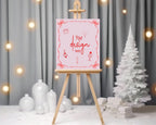 Pink & Red Custom Party Sign - Larosier Prints
