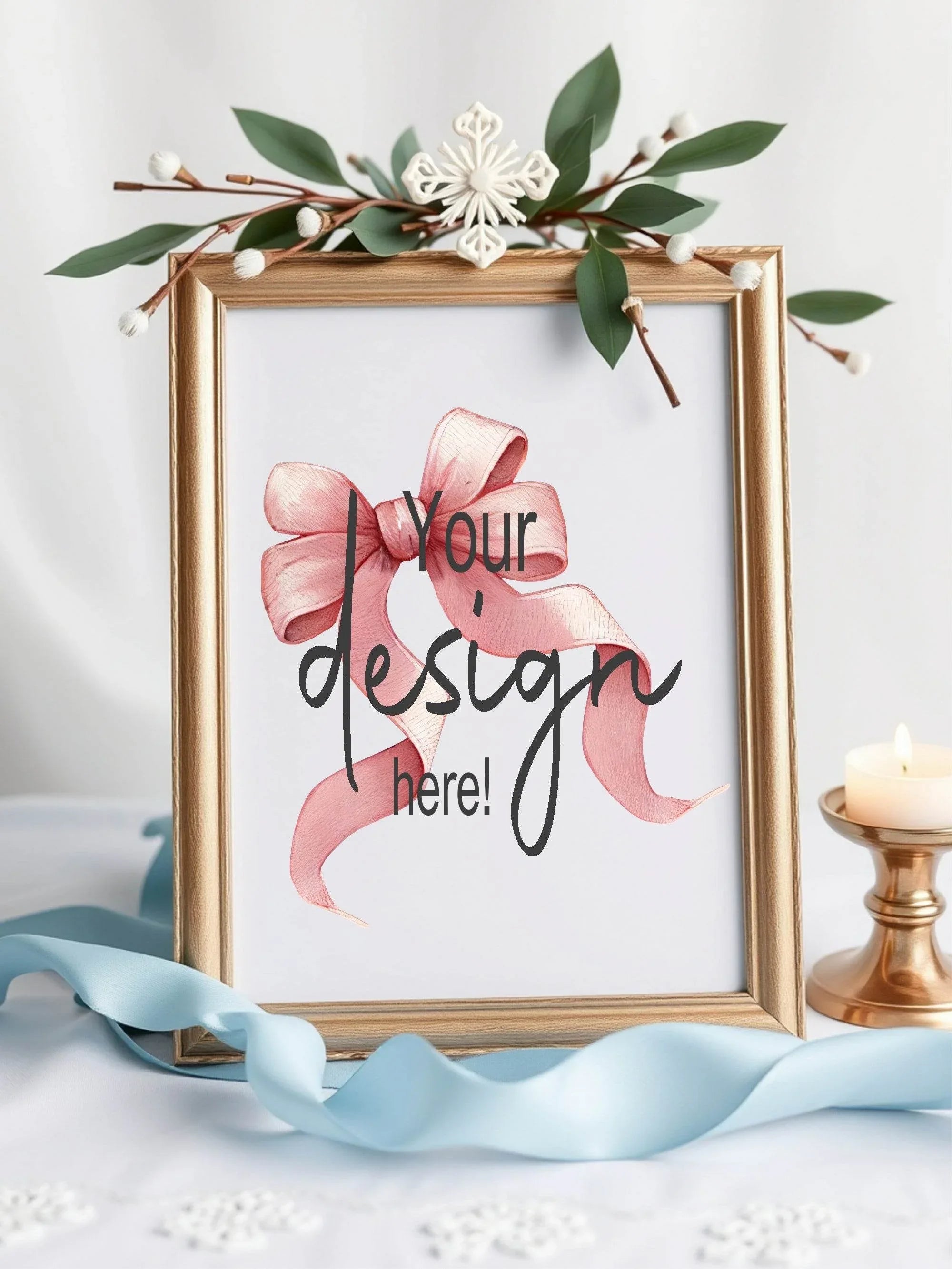 Bows Custom Bespoke Christening | Baptism Party Sign | Beige, Pink or Blue - Larosier Prints