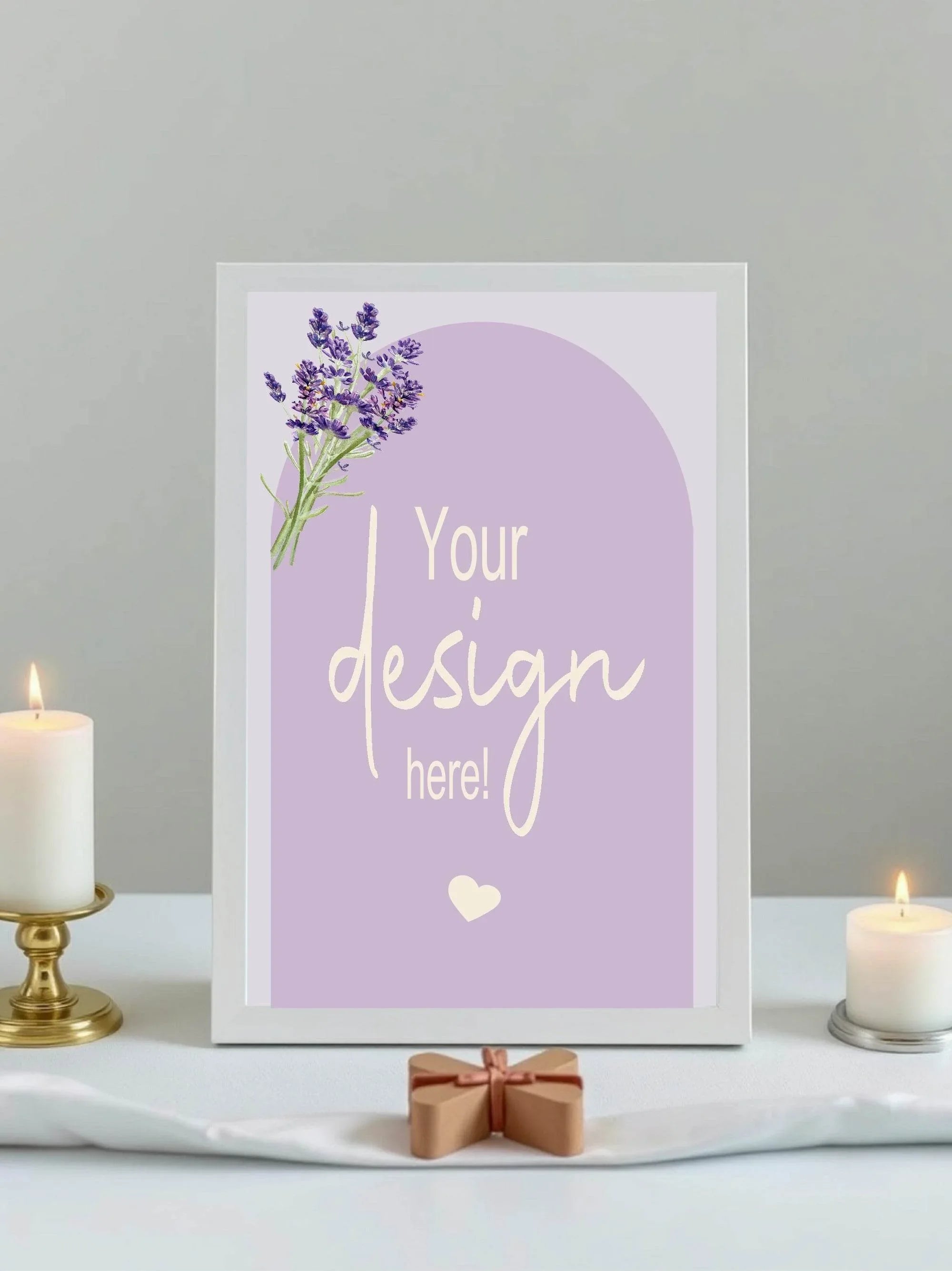 Lavender Custom Bespoke Christening | Baptism Party Sign - Larosier Prints