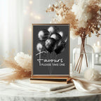 Gothic Favours Baby Shower Party Sign - Larosier Prints
