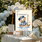 Nautical Favours Baby Shower Party Sign - Larosier Prints