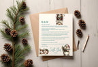 Christmas Capybara Letter to Santa Kit inc Personalised Forever Print - Larosier Prints