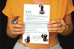 Christmas Cat Letter to Santa Kit inc Personalised Forever Print - Larosier Prints