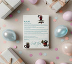 Christmas Cat Letter to Santa Kit inc Personalised Forever Print - Larosier Prints