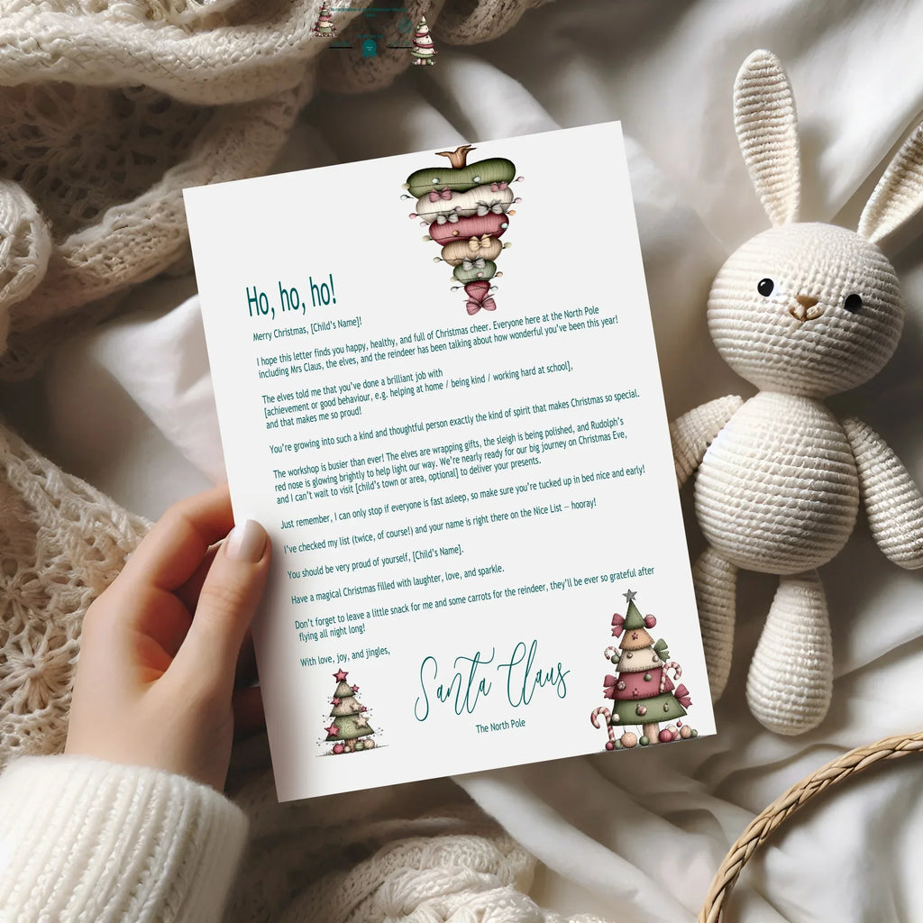 Christmas Tree Letter to Santa Kit inc Personalised Forever Print - Larosier Prints