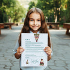 Christmas Tree Letter to Santa Kit inc Personalised Forever Print - Larosier Prints