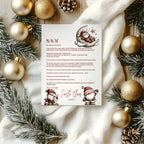 Christmas Santa Letter to Santa Kit inc Personalised Forever Print - Larosier Prints
