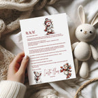 Christmas Snowman Letter to Santa Kit inc Personalised Forever Print - Larosier Prints