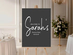 Minimalist Noir Welcome Divorce Party Sign - Larosier Prints