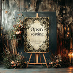 Black Rose Wedding Thank You Sign