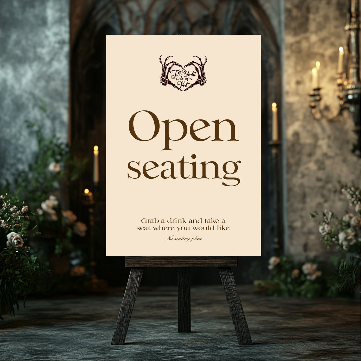 The Lovers Tarot Wedding Party Signs | Choose Your Sign & Colour