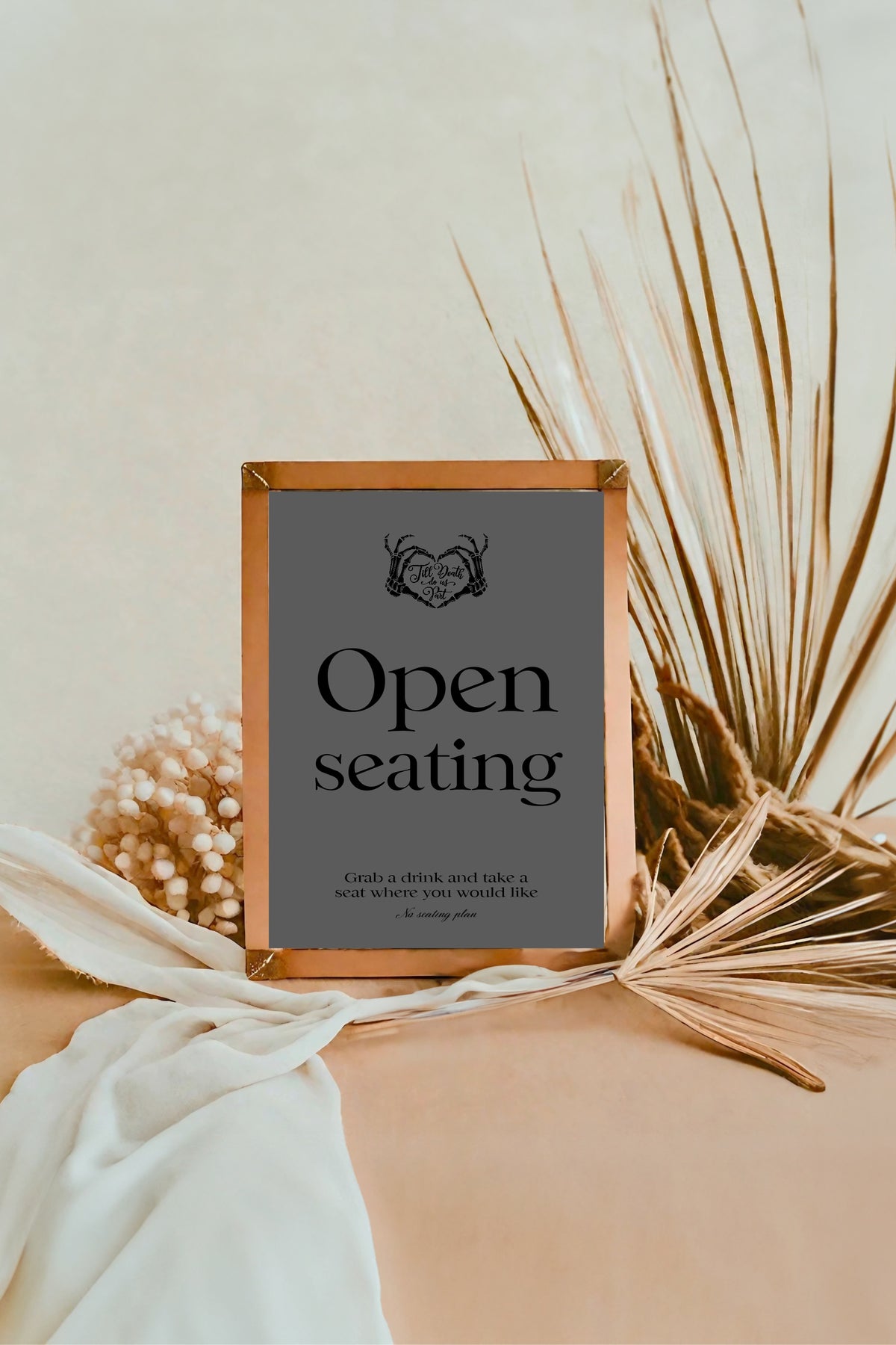 The Lovers Tarot Wedding Party Signs | Choose Your Sign & Colour