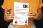 Christmas French Bulldog Letter to Santa Kit inc Personalised Forever Print - Larosier Prints