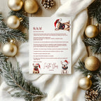 Christmas French Bulldog Letter to Santa Kit inc Personalised Forever Print - Larosier Prints