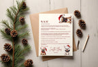 Christmas French Bulldog Letter to Santa Kit inc Personalised Forever Print - Larosier Prints