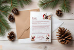 Christmas French Bulldog Letter to Santa Kit inc Personalised Forever Print - Larosier Prints