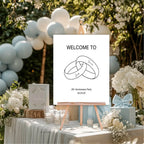 Wedding Bands Anniversary Party Sign - Larosier Prints