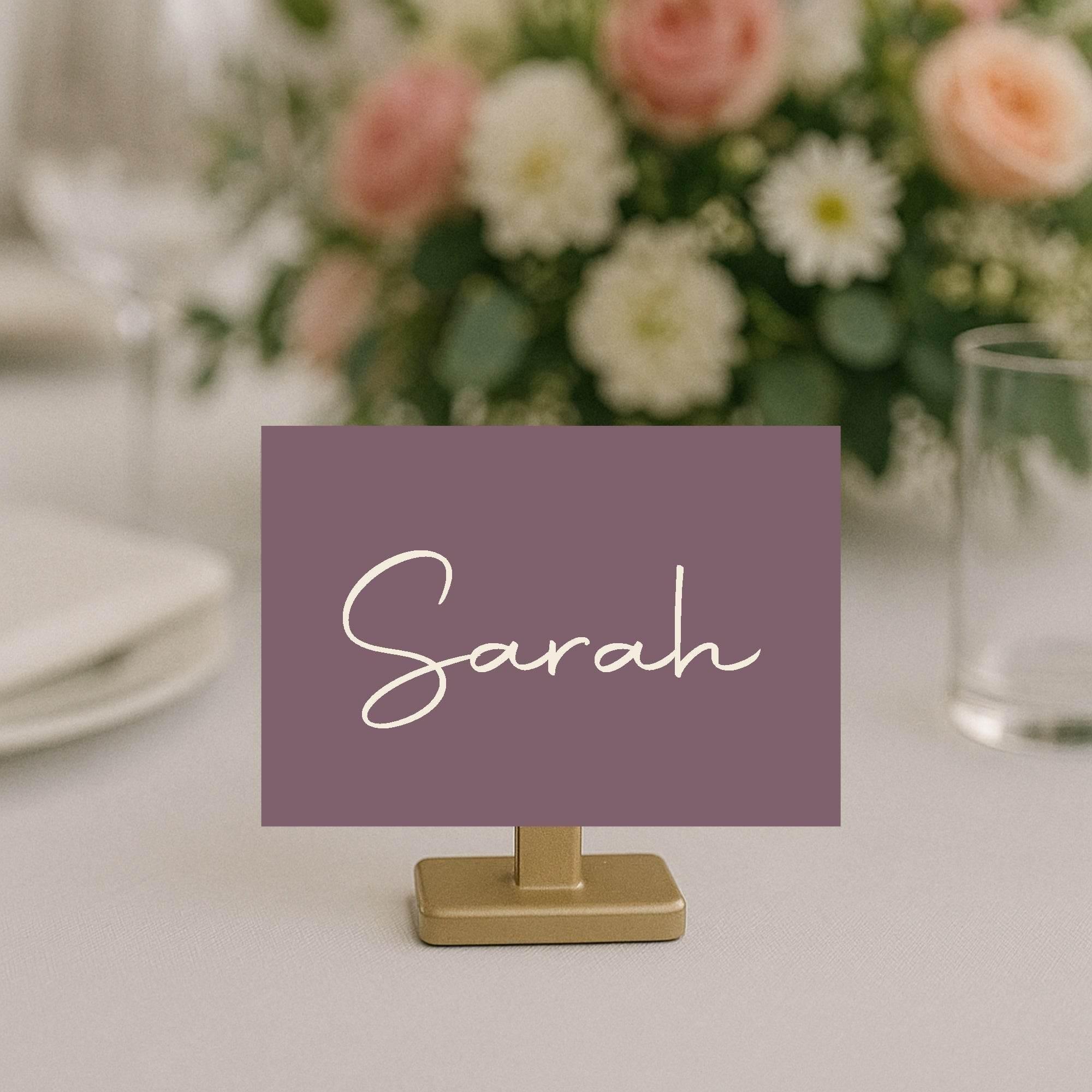 Heather Wedding Place Cards | Pack of 10 | Flat Design - Larosier Prints