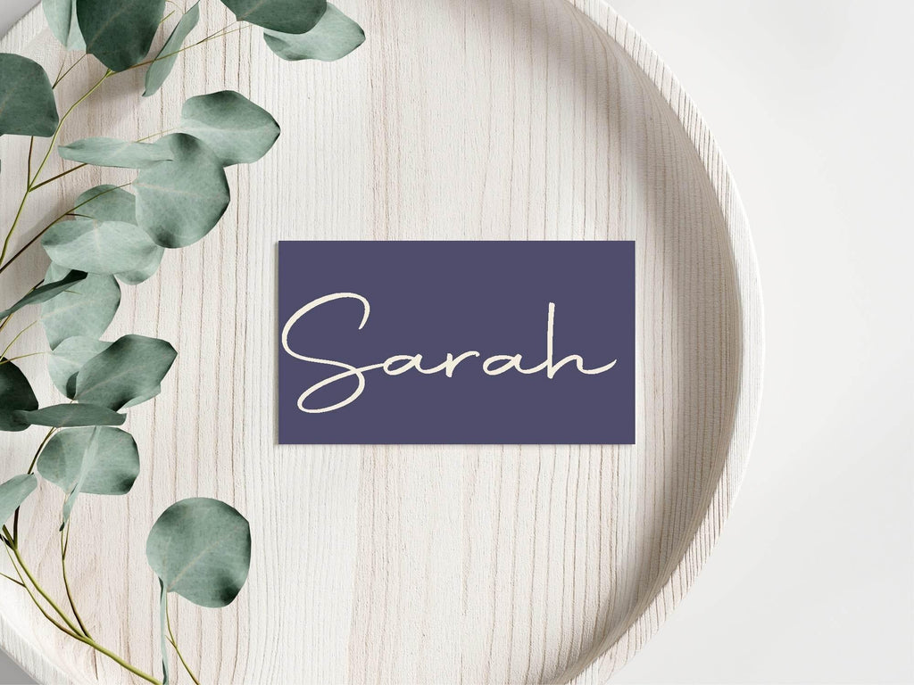 Sapphire Wedding Place Cards | Pack of 10 | Flat Design - Larosier Prints