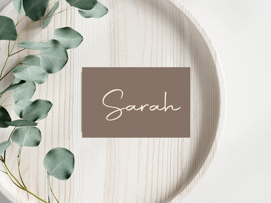 Earth Wedding Place Cards | Pack of 10 | Flat Design