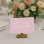 Dusky Pink Wedding Place Cards | Pack of 10 | Flat Design - Larosier Prints