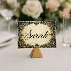 Black Lace Romantic Literature Wedding Pick A Seat Sign