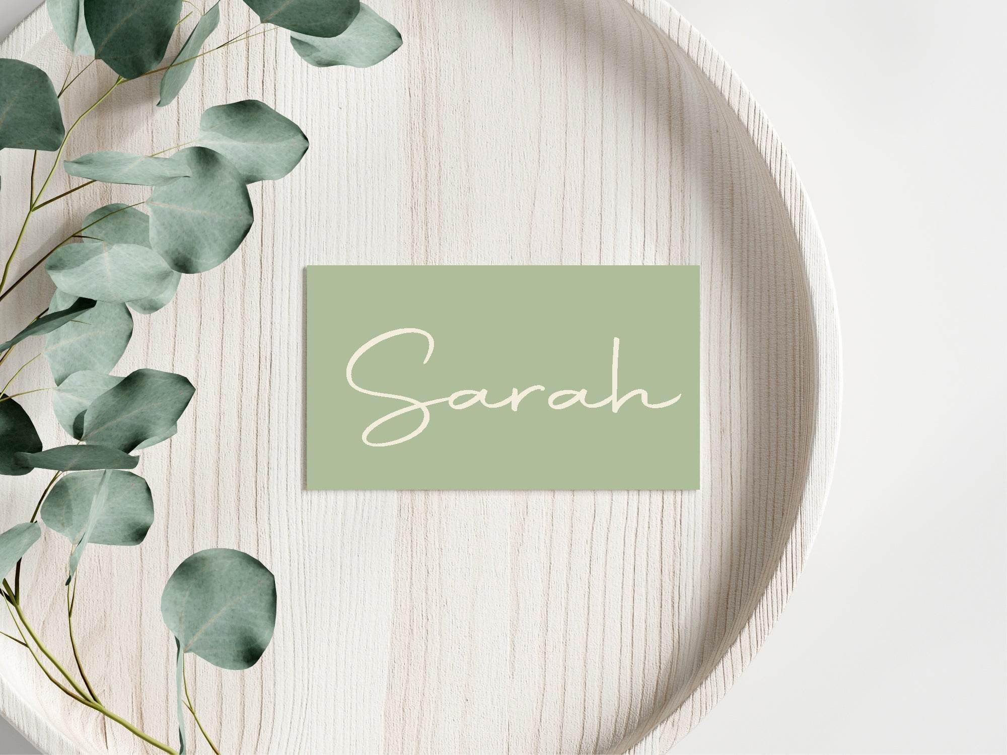 Willow Wedding Place Cards | Pack of 10 | Flat Design - Larosier Prints