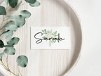 Green & White Rose Wedding Place Cards – wedding place card, image 5