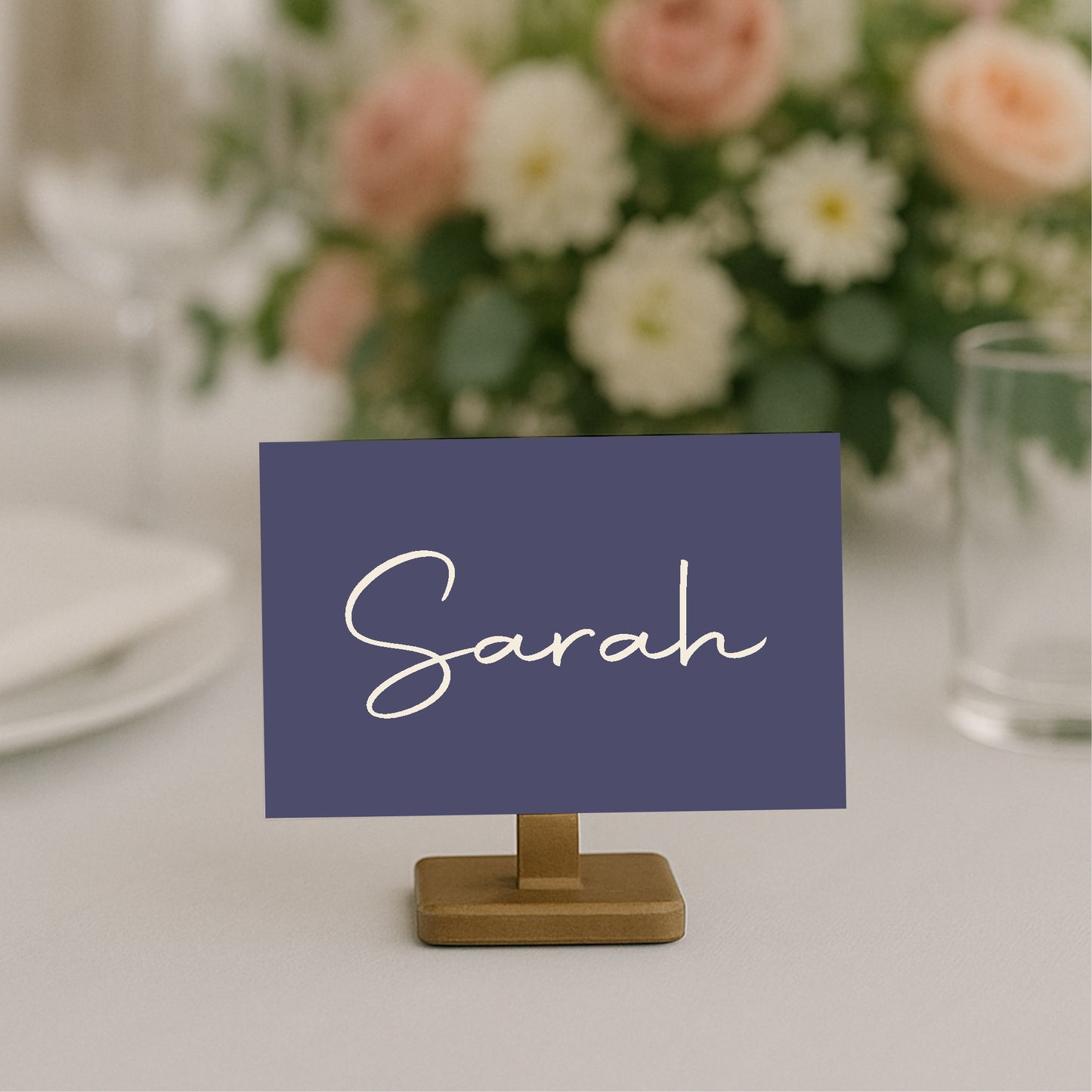 Sapphire Wedding Place Cards | Pack of 10 | Flat Design