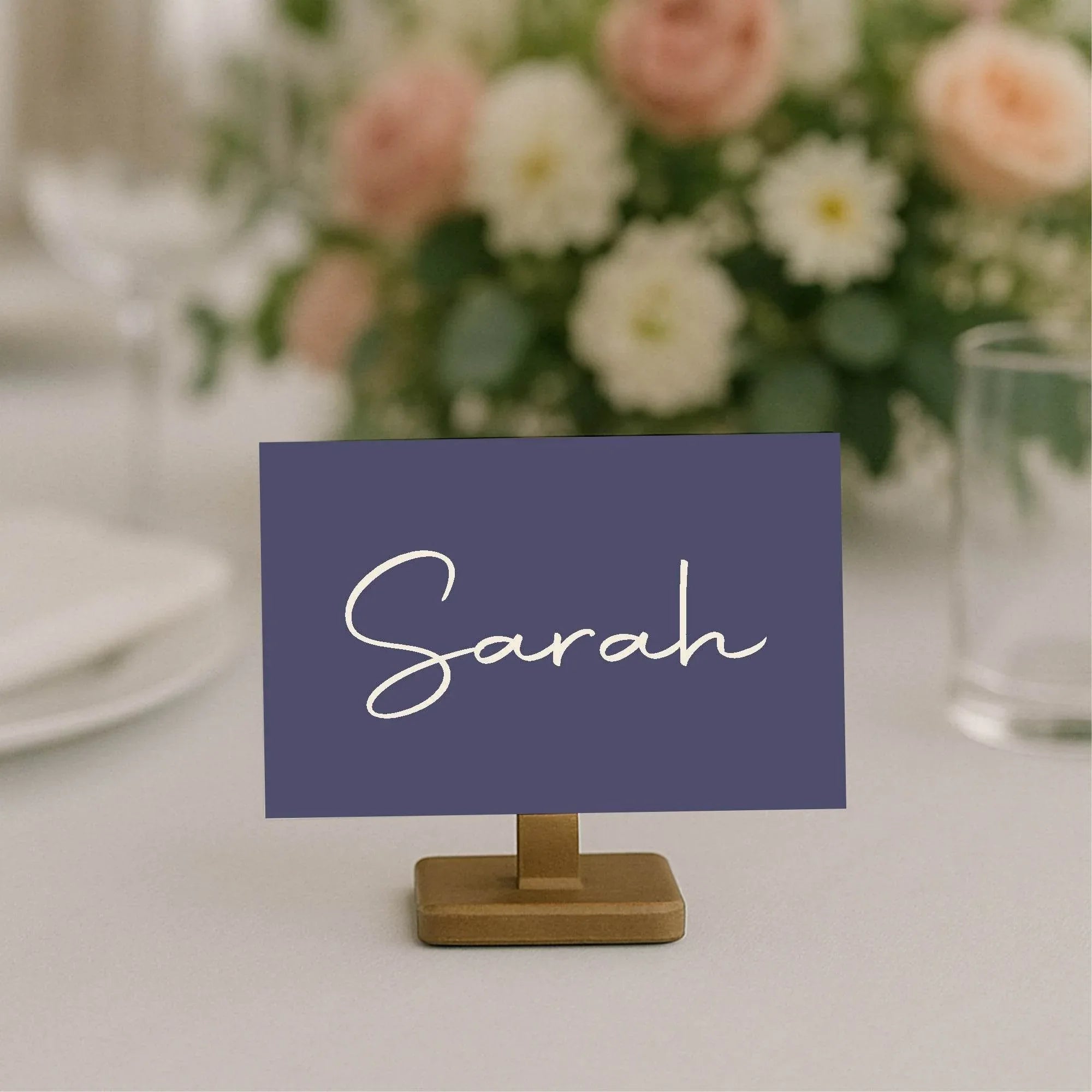 Sapphire Wedding Place Cards | Pack of 10 | Flat Design - Larosier Prints