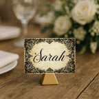 Black Lace Wedding In Loving Memory Sign