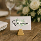 Green & White Rose Wedding Place Cards – wedding place card, image 2