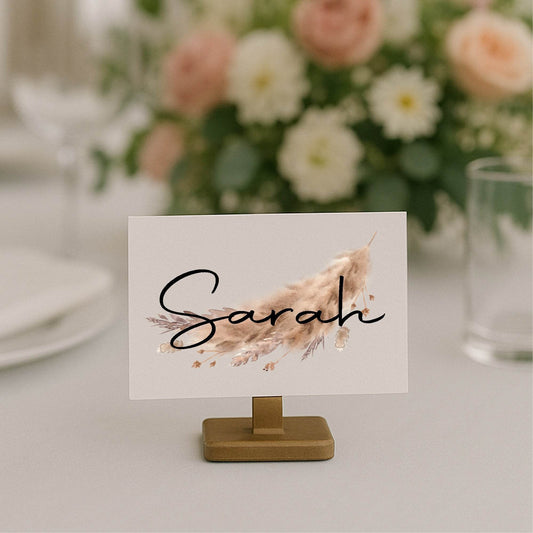 Boho Wedding Place Cards | Pack of 10 | Flat Design