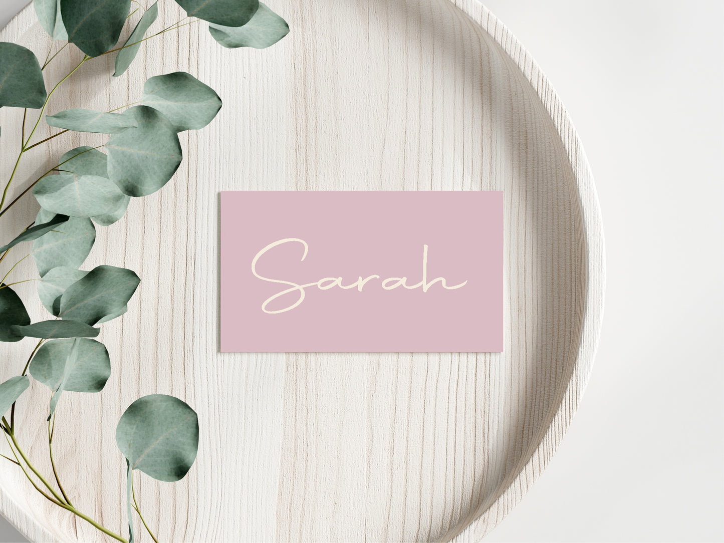 Dusky Pink Wedding Place Cards | Pack of 10 | Flat Design