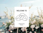 Wedding Bands Engagement Welcome Party Sign - Larosier Prints