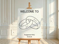 Wedding Bands Engagement Welcome Party Sign - Larosier Prints