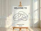 Wedding Bands Engagement Welcome Party Sign - Larosier Prints