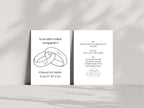 Wedding Bands Engagement Party Invitations | Personalised | Pack of 10