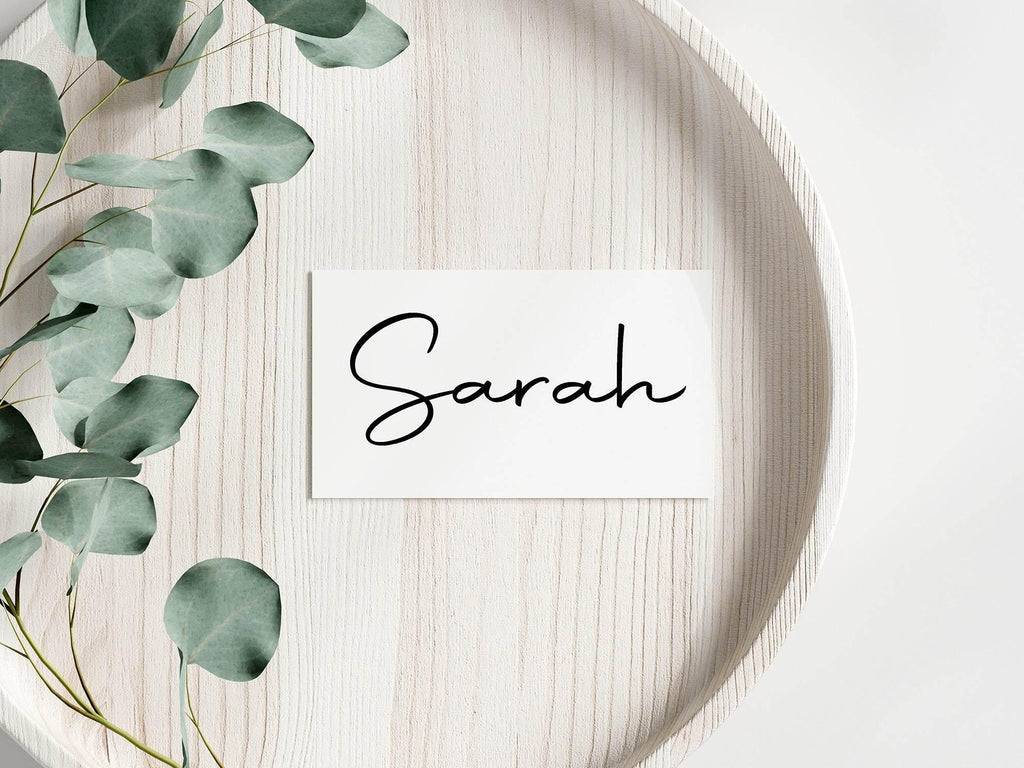 Minimalist Wedding Place Cards | Pack of 10 | Flat Design - Larosier Prints