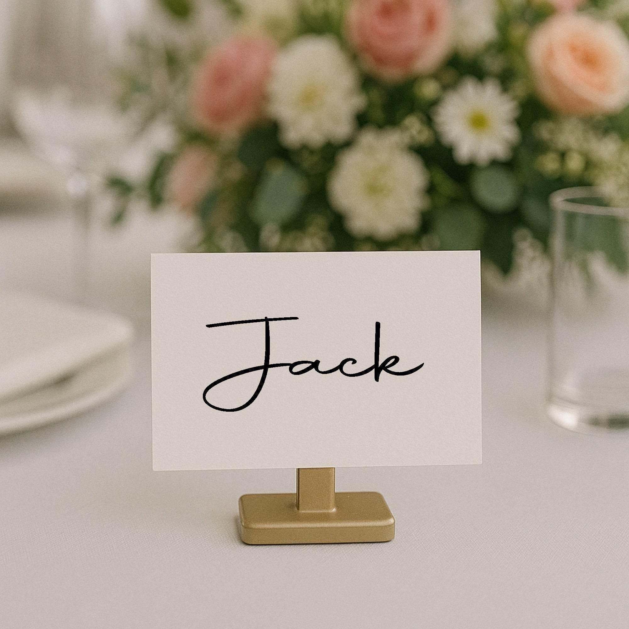 Minimalist Wedding Place Cards | Pack of 10 | Flat Design - Larosier Prints
