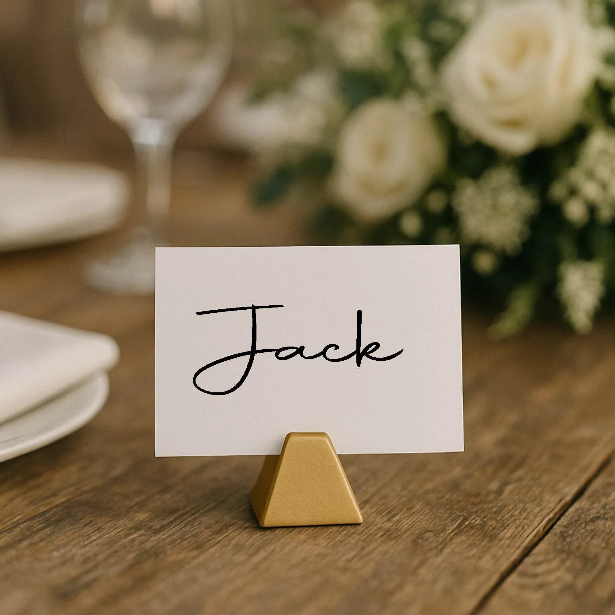 Minimalist Wedding Place Cards | Pack of 10 | Flat Design - Larosier Prints