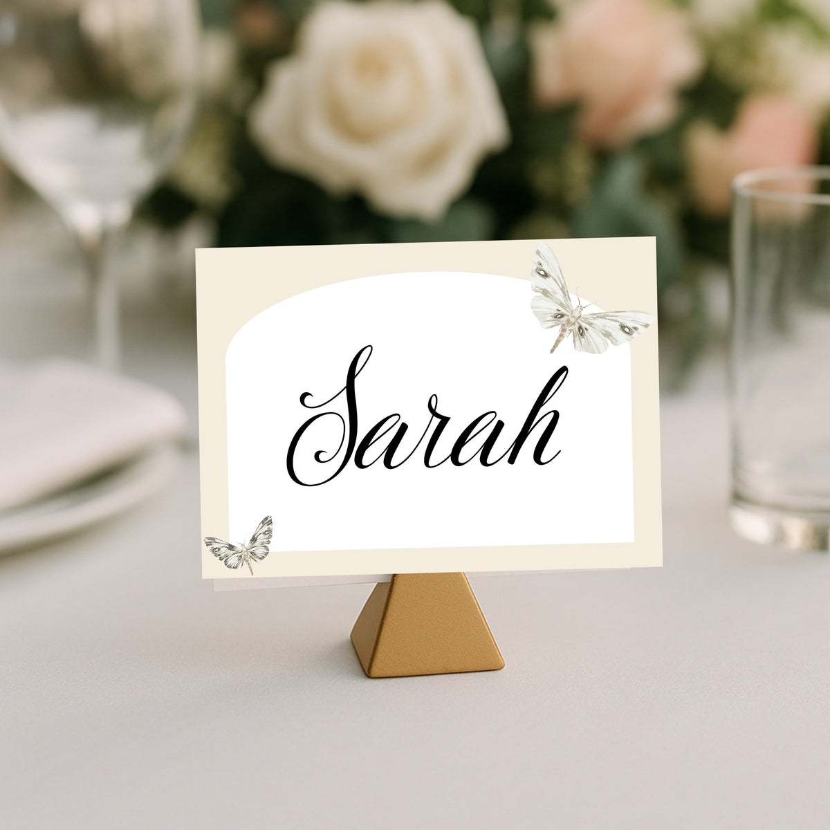 Dark Romance Vintage Moth Wedding Place Cards | Pack of 10 | 20. Place card