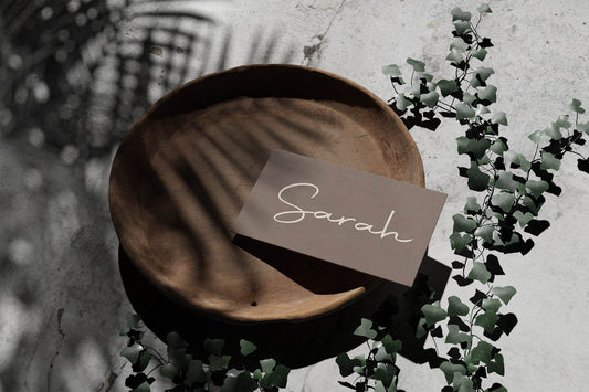 Earth Wedding Place Cards | Pack of 10 | Flat Design