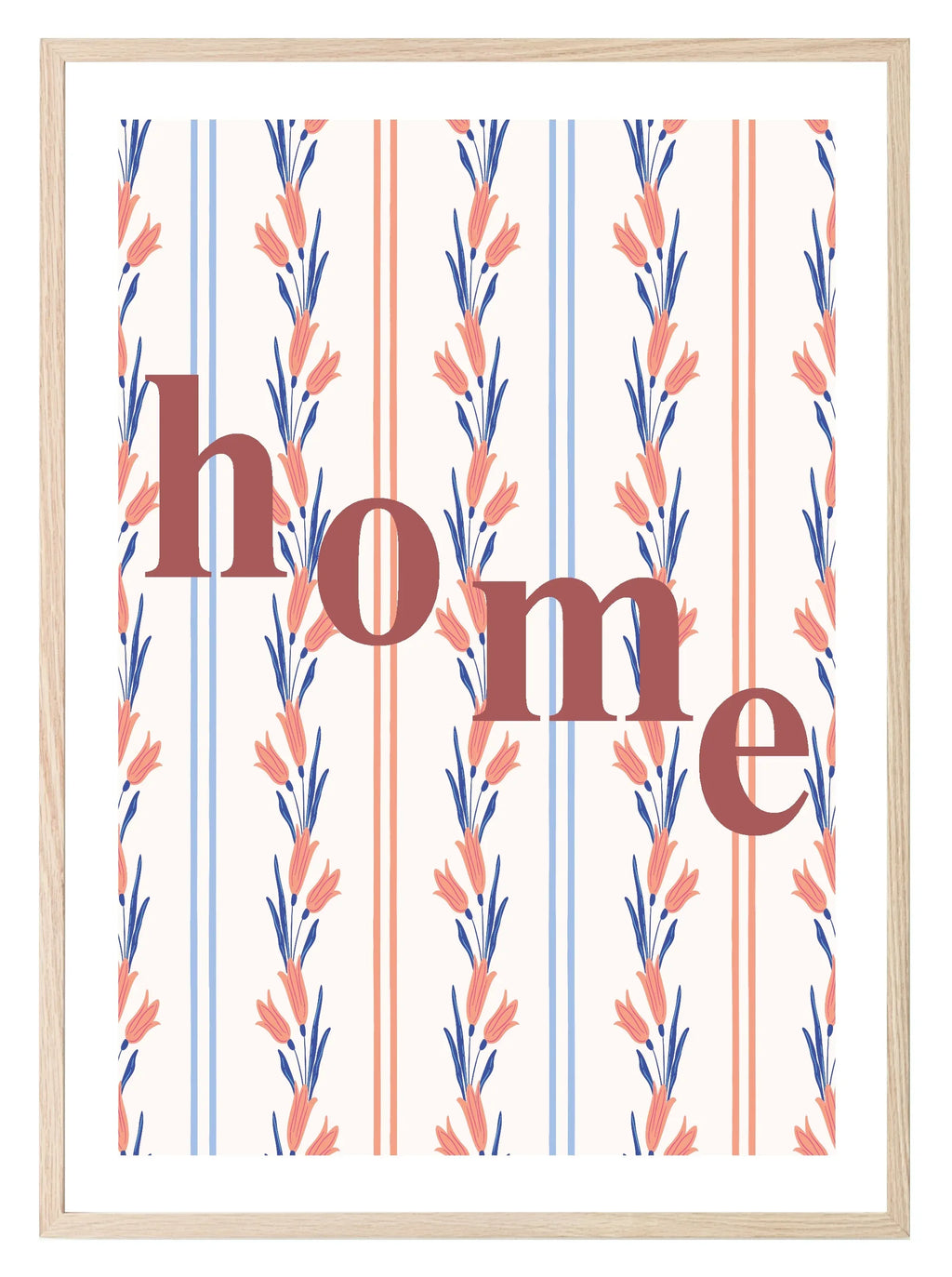 Home Print | Floral Pattern Background | Cosy Wall Art - Larosier Prints