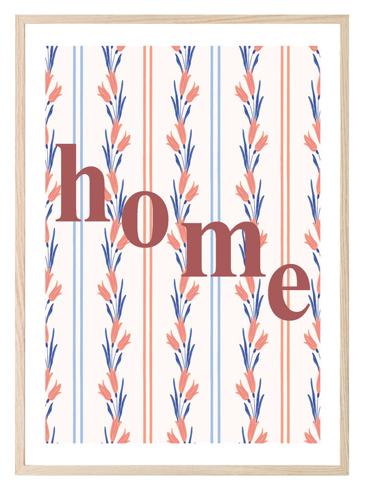 Home Print | Floral Pattern Background | Cosy Wall Art