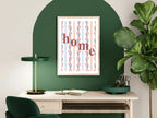 Home Print | Floral Pattern Background | Cosy Wall Art - Larosier Prints
