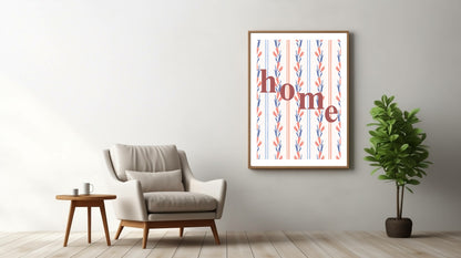 Home Print | Floral Pattern Background | Cosy Wall Art