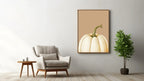 White Pumpkin Print | Autumn & Winter Wall Art - Larosier Prints